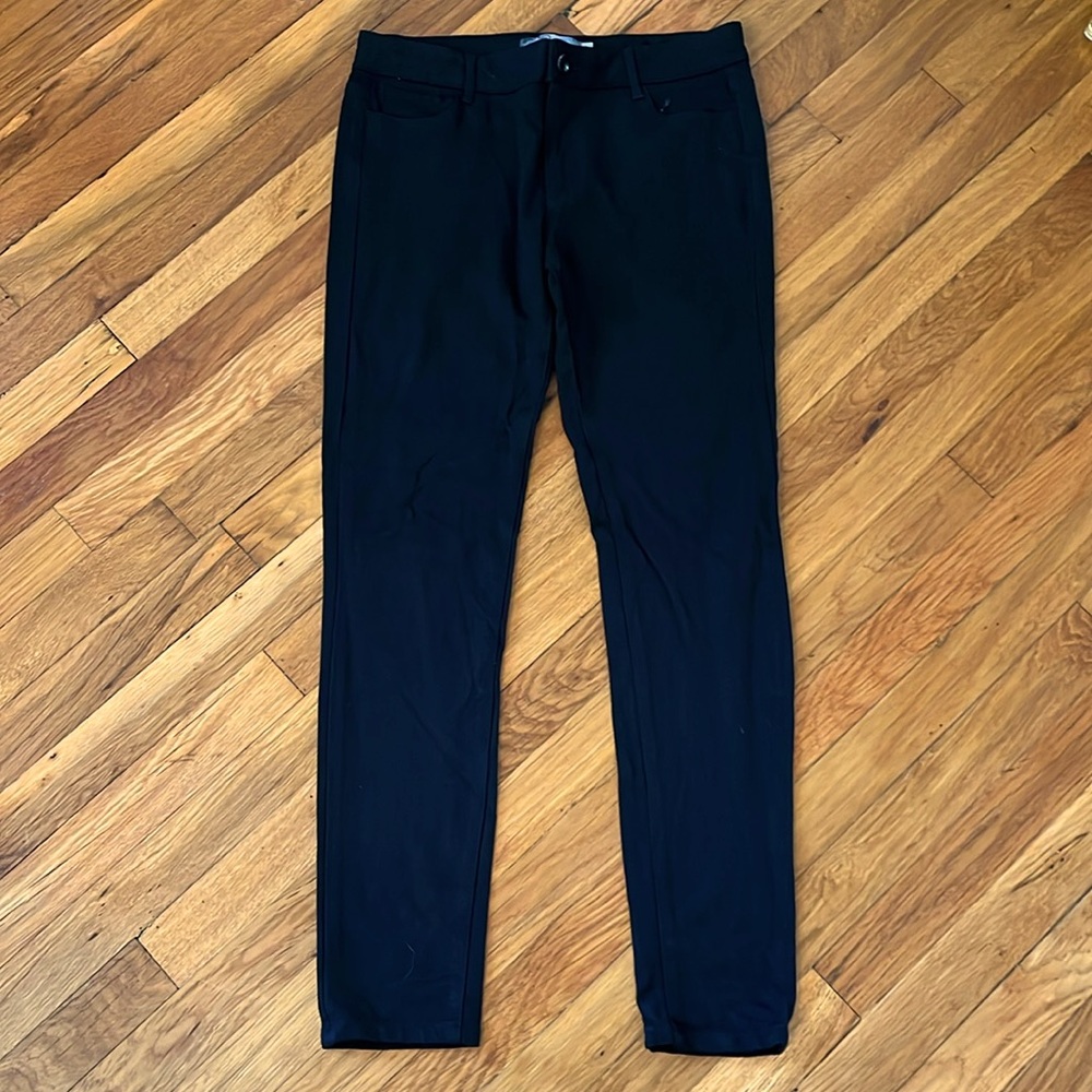 Paige Peg Supper Skinny Jeggings Black Women's Size 30